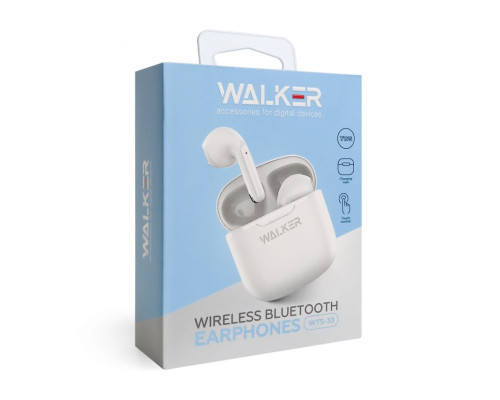 Навушники Bluetooth WALKER WTS-33 white