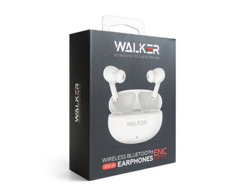 Навушники Bluetooth WALKER WTS-60 ENC white