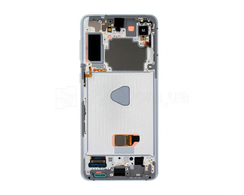 Дисплей (LCD) для Samsung Galaxy S21 Plus 5G/G996 (2021) з тачскріном та рамкою silver Service Original (PN:GH82-27267C, GH82-27268C) TPS-2710000283508