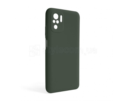 Чохол Full Silicone Case для Xiaomi Redmi Note 10 4G dark olive (41) (без логотипу)