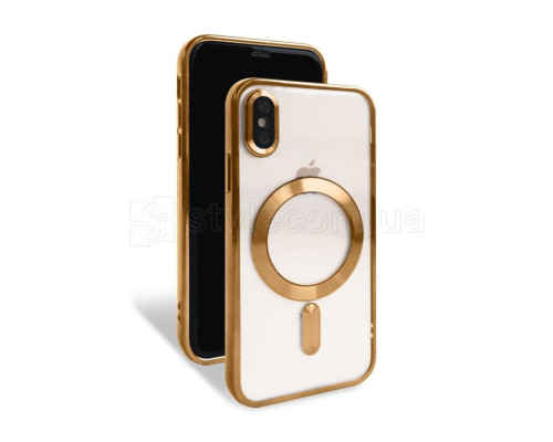 Чохол з функцією MagSafe для Apple iPhone X, Xs gold (3) TPS-2710000284352