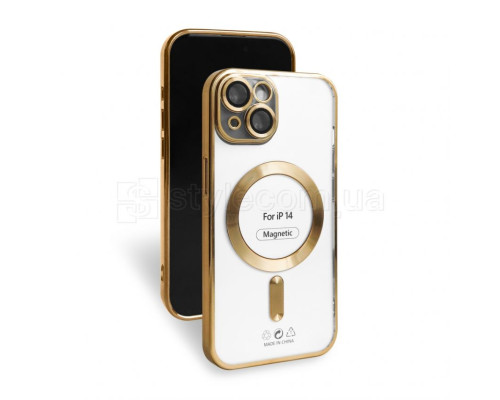 Чохол з функцією MagSafe для Apple iPhone 14 gold (3)