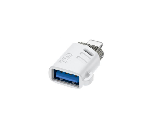 Перехідник OTG XO NB256A Lightning to USB white