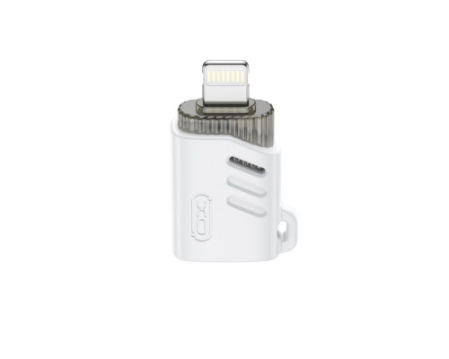 Перехідник OTG XO NB256A Lightning to USB white