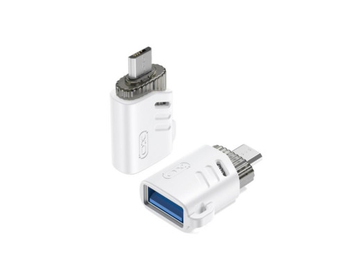 Перехідник OTG XO NB256C Micro to USB white TPS-2710000286202