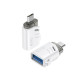 Перехідник OTG XO NB256C Micro to USB white TPS-2710000286202