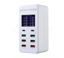 Зарядний пристрій A8T (8 USB портів, Fast Charger, 5A, 60W, захист від КЗ) TPS-2710000286882