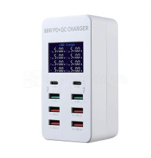 Зарядний пристрій A8T (8 USB портів, Fast Charger, 5A, 60W, захист від КЗ) TPS-2710000286882