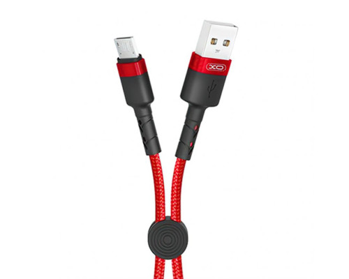 Кабель USB XO NB117 Micro Quick Charge 2.1A 0.25м red TPS-2710000287339