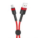 Кабель USB XO NB117 Micro Quick Charge 2.1A 0.25м red TPS-2710000287339