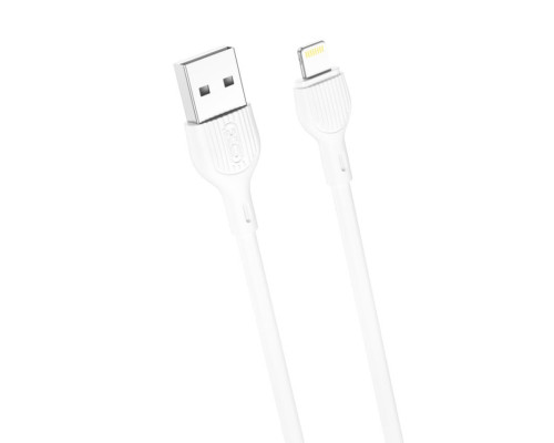 Кабель USB XO NB200 Lightning Quick Charge 2.1A 2м white TPS-2710000287346