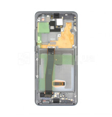 Дисплей (LCD) для Samsung Galaxy S20 Ultra/G988 (2020) з тачскріном та рамкою grey Service Original (PN:GH82-26032B, GH82-26033B) TPS-2710000288497