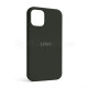 Чохол Full Silicone Case для Apple iPhone 12 mini dark olive (35)