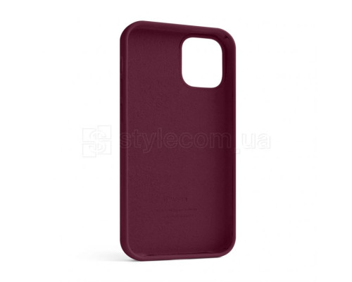 Чохол Full Silicone Case для Apple iPhone 12 mini maroon (42)