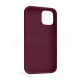 Чохол Full Silicone Case для Apple iPhone 12 mini maroon (42)