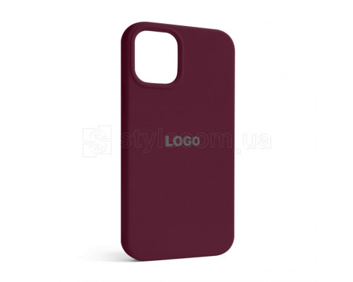Чохол Full Silicone Case для Apple iPhone 12 mini maroon (42)