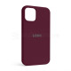 Чохол Full Silicone Case для Apple iPhone 12 mini maroon (42)