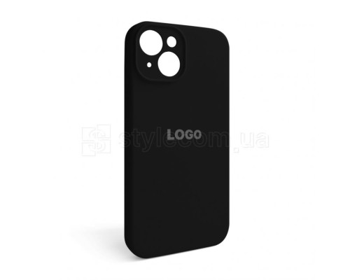 Чохол Full Silicone Case для Apple iPhone 15 black (18) закрита камера