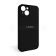 Чохол Full Silicone Case для Apple iPhone 15 black (18) закрита камера