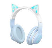 Дитячі навушники Bluetooth XO BE38 з вушками blue