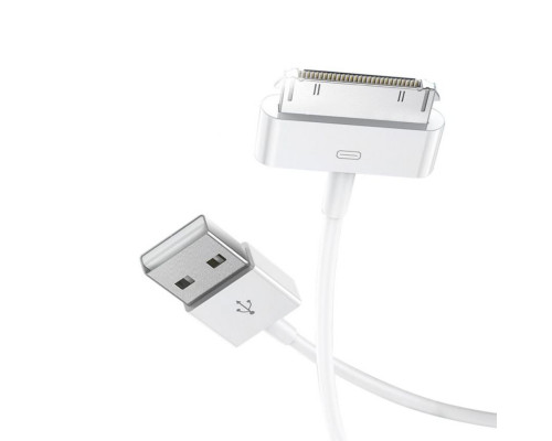 Кабель USB XO NB253 для Apple iPhone 4 white