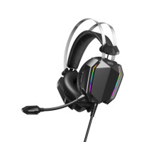 Навушники XO GE-07 ігрові RGB black