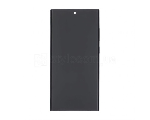 Дисплей (LCD) для Samsung Galaxy S23 Ultra/S918 (2023) з тачскріном та рамкою black Original Quality (переклеєне скло) TPS-2710000293910