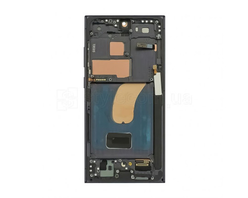 Дисплей (LCD) для Samsung Galaxy S23 Ultra/S918 (2023) з тачскріном та рамкою black Original Quality (переклеєне скло) TPS-2710000293910