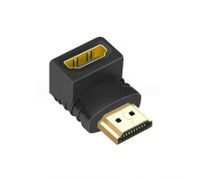 Перехідник HDMI to HDMI кутовий black