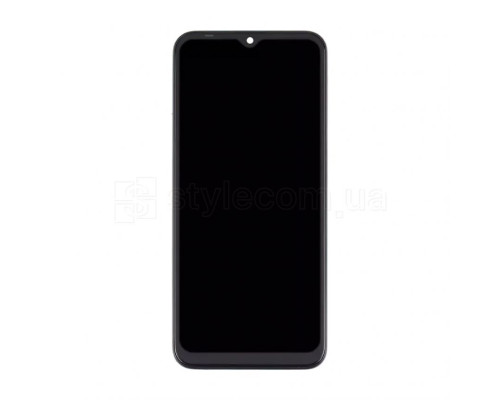 Дисплей (LCD) для Tecno Spark 7 (KF6n) з тачскріном та рамкою black (TFT) High Quality TPS-2710000296393