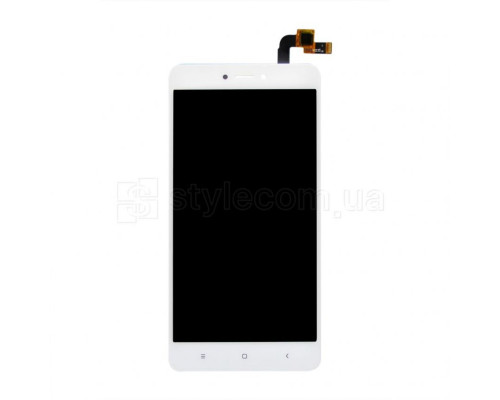 Дисплей (LCD) для Xiaomi Redmi Note 4X з тачскріном та вузьким конектором white High Quality TPS-2710000297192