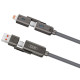 Кабель USB XO NB275 4в1 трансформер grey