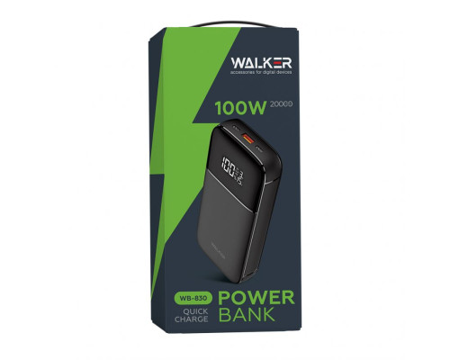 Power Bank WALKER WB-830 20000mAh 100W black