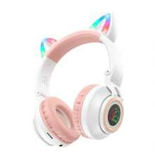 Навушники Bluetooth Borofone BO18 Cat Ear white