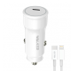 Автомобільний зарядний пристрій (адаптер) 2в1 WALKER WCR-63 PD_30W + Data Cable Type-C to Lightning 27W white TPS-2710000301882 2710000301882