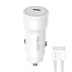 Автомобільний зарядний пристрій (адаптер) 2в1 WALKER WCR-63 PD_30W + Data Cable Type-C to Type-C 60W white TPS-2710000301899 2710000301899
