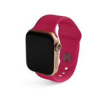 Ремінець для Apple Watch Sport Band силіконовий 38/40мм S/M strawberry / полуничний (61)