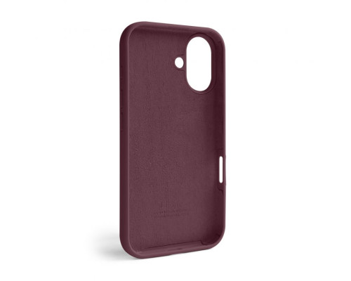 Чохол Full Silicone Case для Apple iPhone 16 maroon (42)