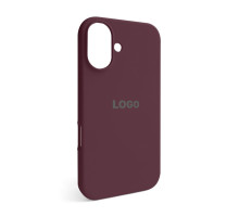 Чохол Full Silicone Case для Apple iPhone 16 maroon (42)