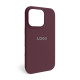 Чохол Full Silicone Case для Apple iPhone 16 Pro maroon (42)