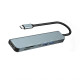 Перехідник USB-хаб 7в1 з роз'ємом Type-C grey TPS-2710000305576 2710000305576