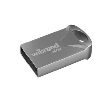 Флеш-пам'ять USB Wibrand Hawk 64GB USB 2.0 silver