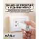Мережевий зарядний пристрій (адаптер) 2в1 WALKER WH-75 GAN 65W + Data Cable Type-C to Type-C white TPS-2710000311379 2710000311379