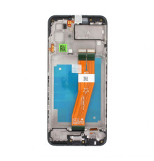 Дисплей (LCD) для Samsung Galaxy A03/A035 (2021) 160,5х72 з тачскріном та рамкою black Service Original (PN:GH81-21625A)