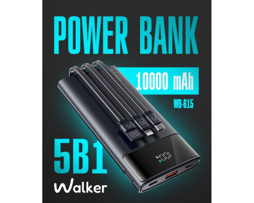 Power Bank WALKER WB-615 10000mAh black TPS-2710000311973 2710000311973