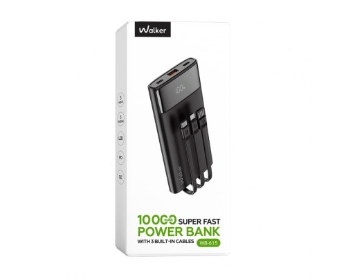 Power Bank WALKER WB-615 10000mAh black TPS-2710000311973 2710000311973