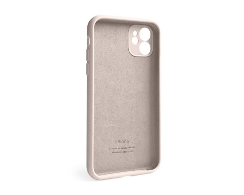 Чохол Full Silicone Case для Apple iPhone 11 grey pink (73) закрита камера