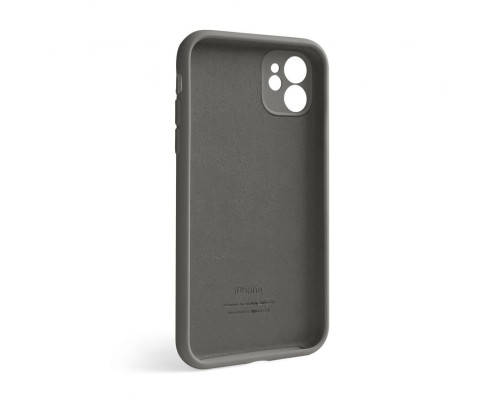 Чохол Full Silicone Case для Apple iPhone 12 titanium grey (74) закрита камера