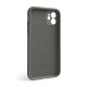 Чохол Full Silicone Case для Apple iPhone 12 titanium grey (74) закрита камера