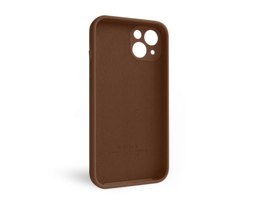 Чохол Full Silicone Case для Apple iPhone 13 dark brown (75) закрита камера